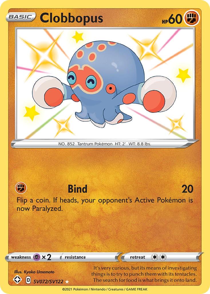Shining Fates Clobbopus Pokémon card
